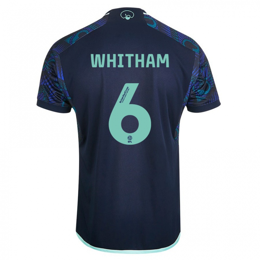 Kinderen Danielle Whitham #6 Blauw Uitshirt Uittenue 2023/24 T-Shirt België