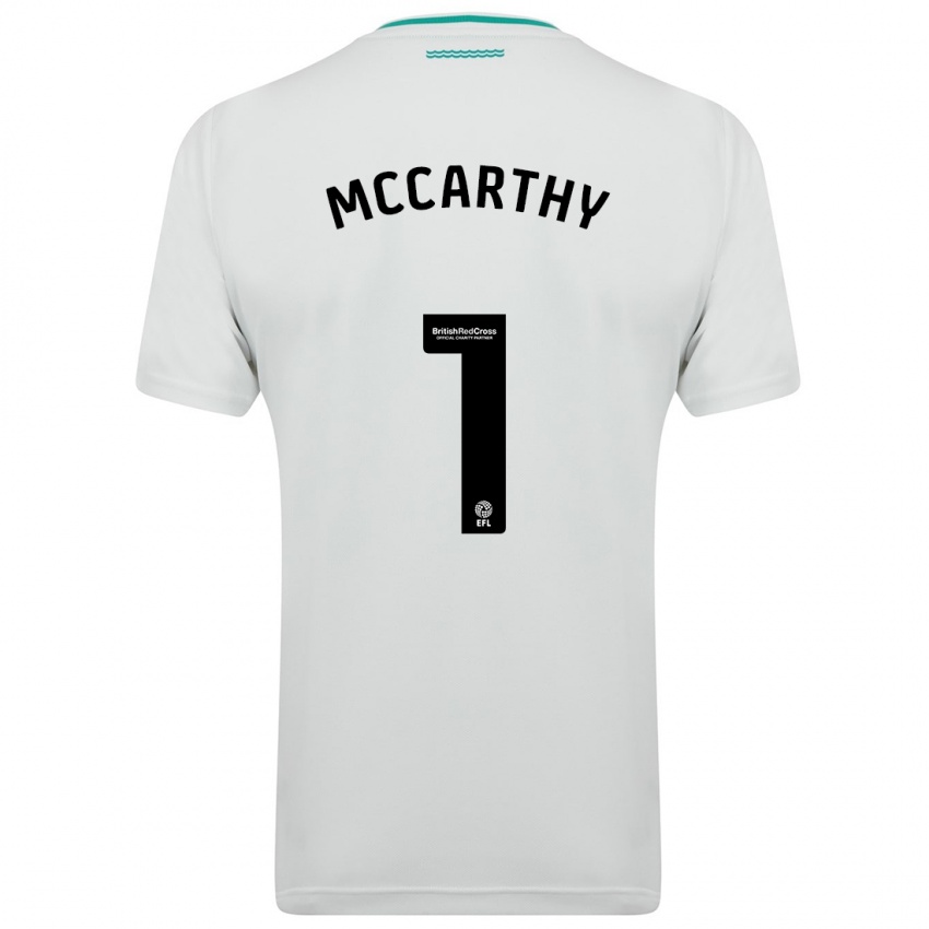 Enfant Maillot Alex Mccarthy #1 Blanc Tenues Extérieur 2023/24 T-Shirt Belgique
