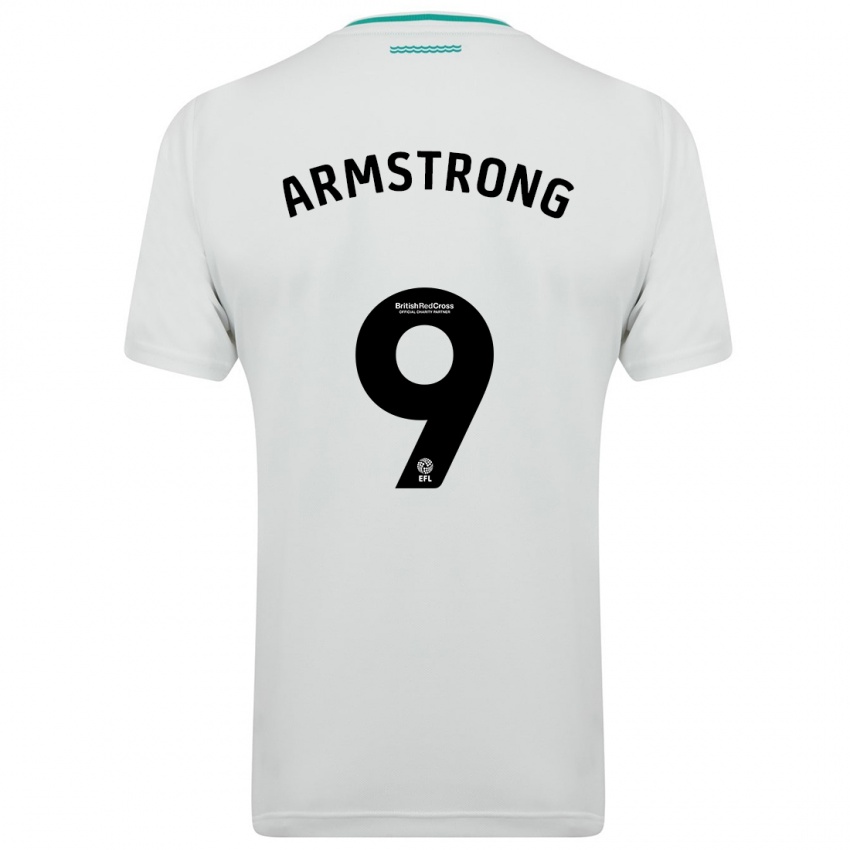 Enfant Maillot Adam Armstrong #9 Blanc Tenues Extérieur 2023/24 T-Shirt Belgique