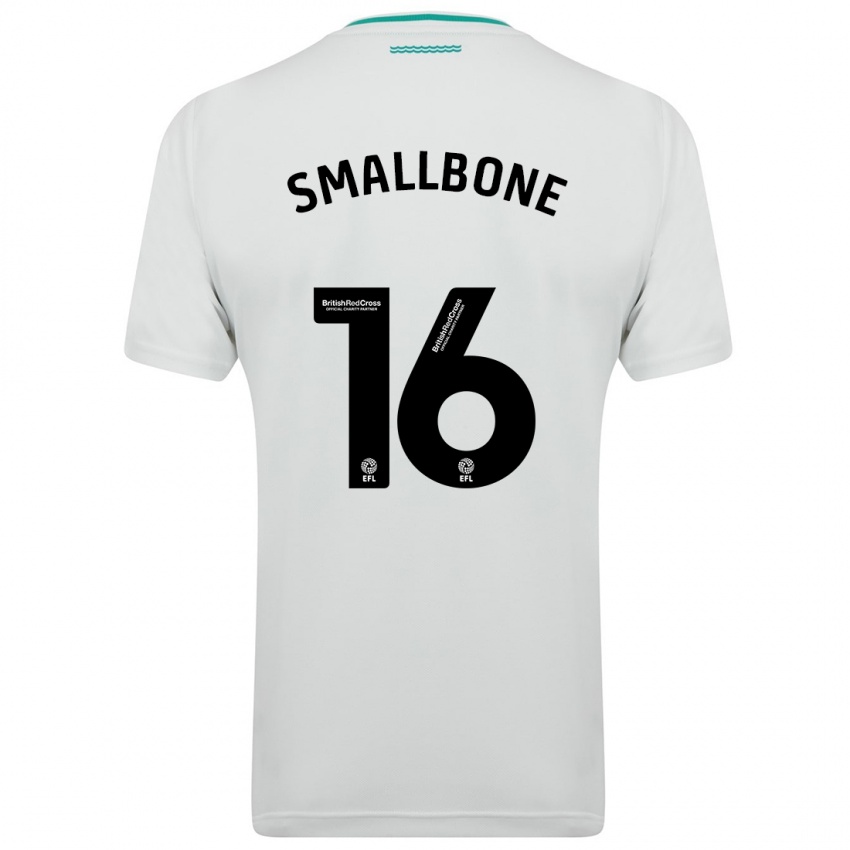 Enfant Maillot Will Smallbone #16 Blanc Tenues Extérieur 2023/24 T-Shirt Belgique