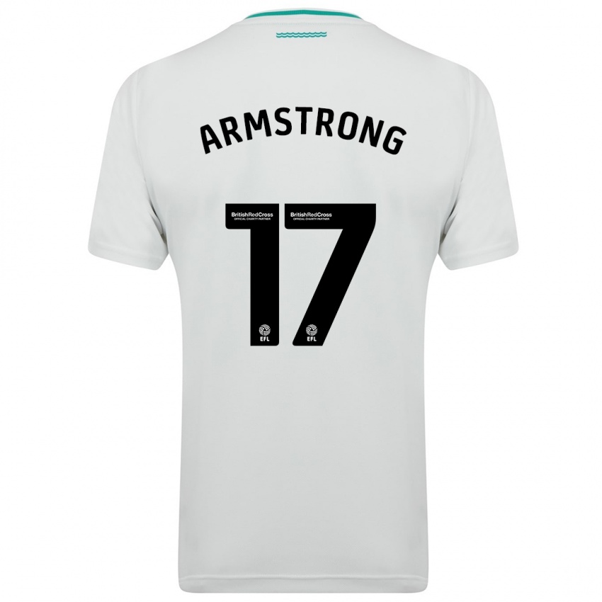 Enfant Maillot Stuart Armstrong #17 Blanc Tenues Extérieur 2023/24 T-Shirt Belgique