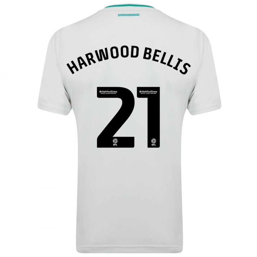 Kinder Taylor Harwood-Bellis #21 Weiß Auswärtstrikot Trikot 2023/24 T-Shirt Belgien
