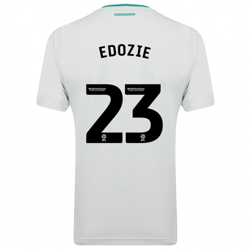 Enfant Maillot Samuel Edozie #23 Blanc Tenues Extérieur 2023/24 T-Shirt Belgique