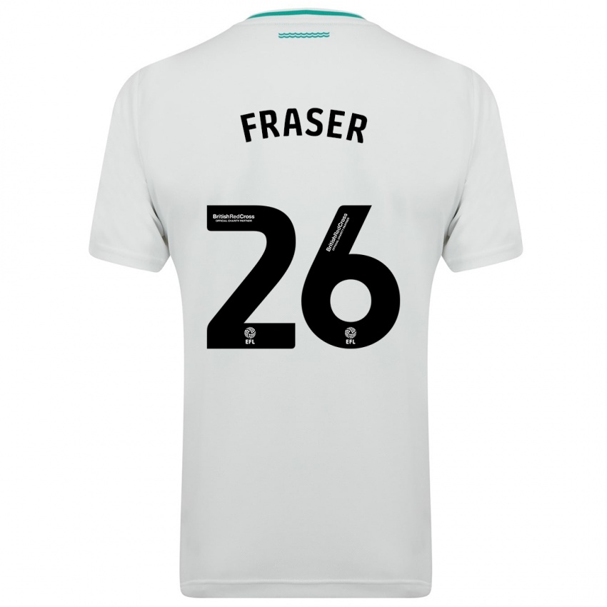 Kinder Ryan Fraser #26 Weiß Auswärtstrikot Trikot 2023/24 T-Shirt Belgien