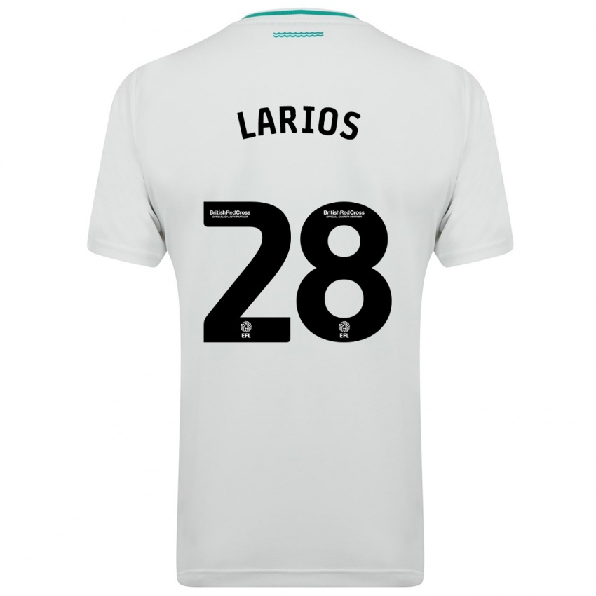 Enfant Maillot Juan Larios #28 Blanc Tenues Extérieur 2023/24 T-Shirt Belgique