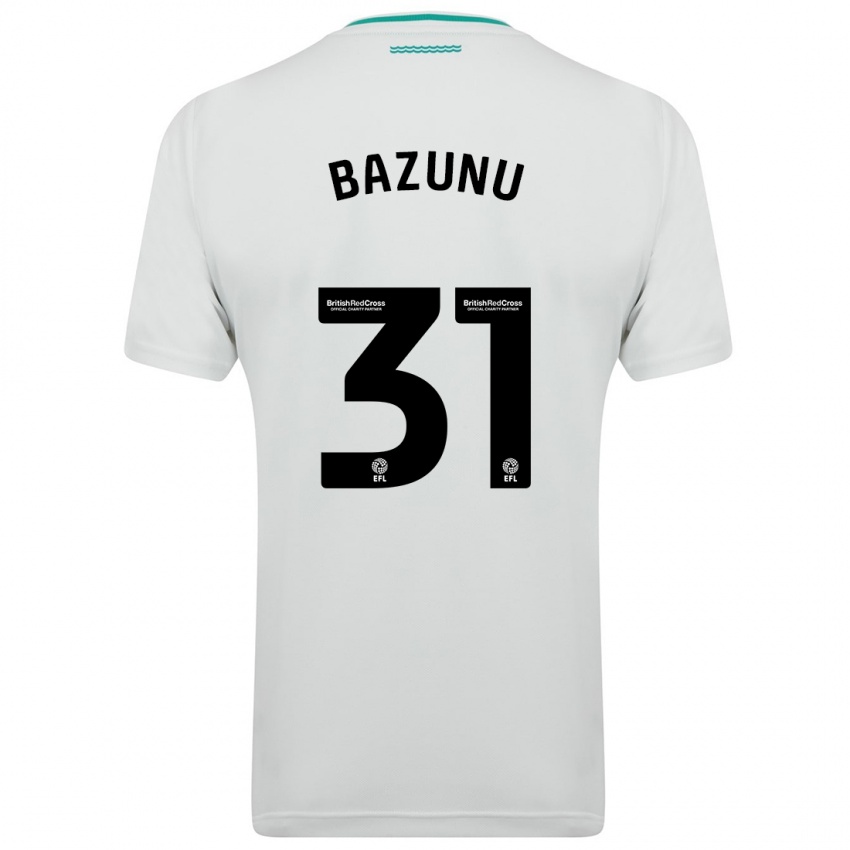 Kinder Gavin Bazunu #31 Weiß Auswärtstrikot Trikot 2023/24 T-Shirt Belgien