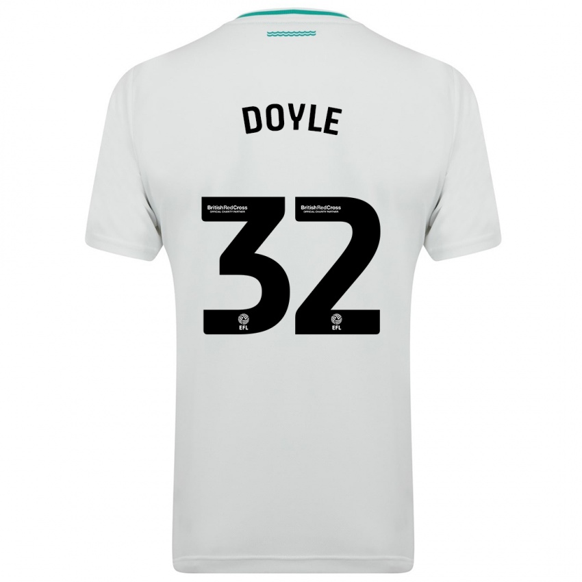 Kinder Kamari Doyle #32 Weiß Auswärtstrikot Trikot 2023/24 T-Shirt Belgien