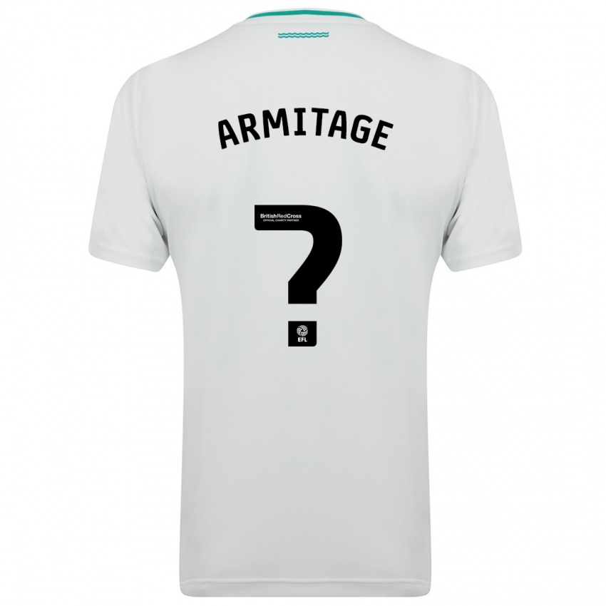Enfant Maillot Will Armitage #0 Blanc Tenues Extérieur 2023/24 T-Shirt Belgique