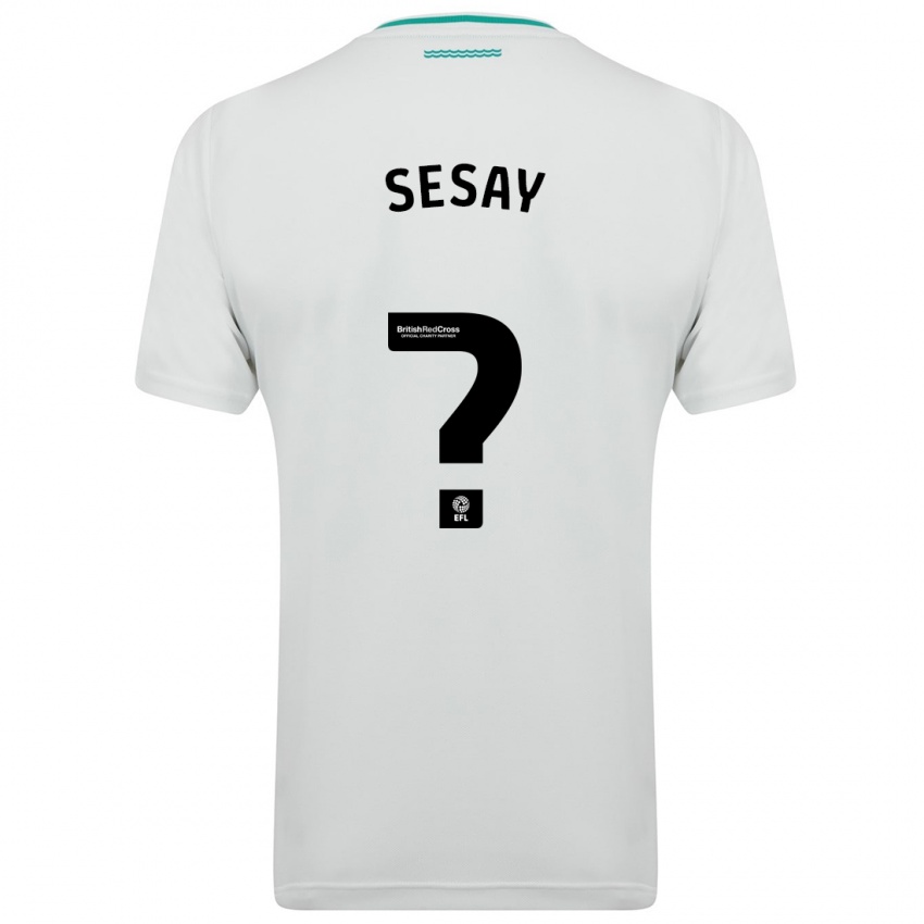 Kinderen Moses Sesay #0 Wit Uitshirt Uittenue 2023/24 T-Shirt België