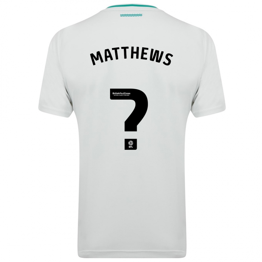 Enfant Maillot Abdulhalim Okonola-Matthews #0 Blanc Tenues Extérieur 2023/24 T-Shirt Belgique