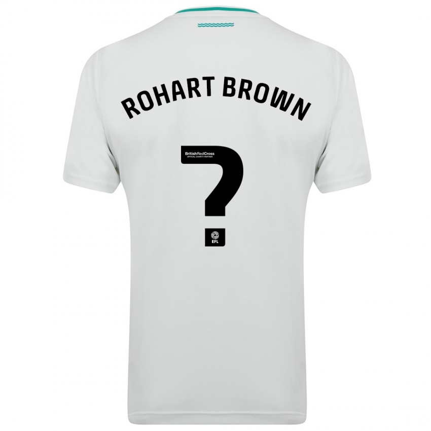 Kinder Thierry Rohart-Brown #0 Weiß Auswärtstrikot Trikot 2023/24 T-Shirt Belgien