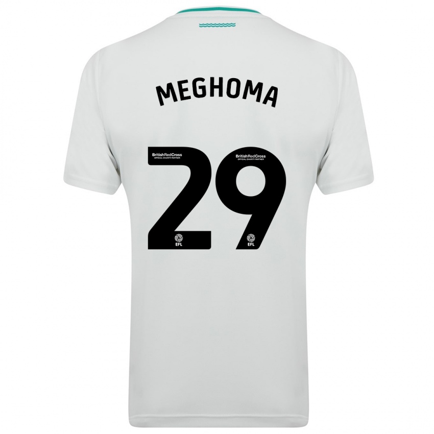Kinder Jayden Meghoma #29 Weiß Auswärtstrikot Trikot 2023/24 T-Shirt Belgien