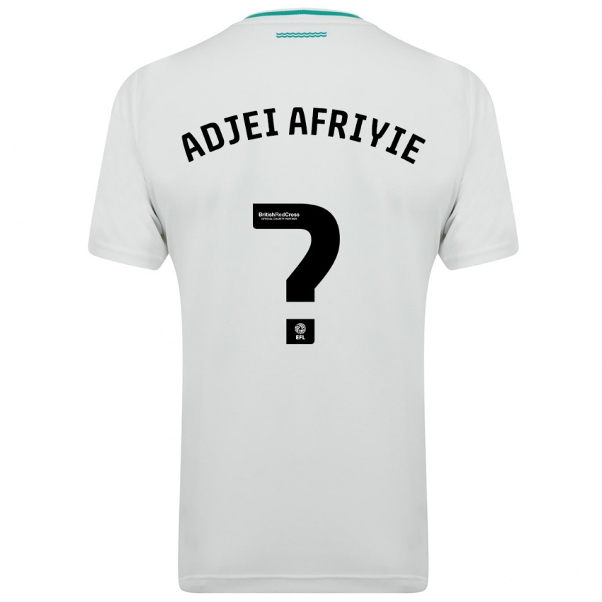 Kinder Hansel Adjei-Afriyie #0 Weiß Auswärtstrikot Trikot 2023/24 T-Shirt Belgien