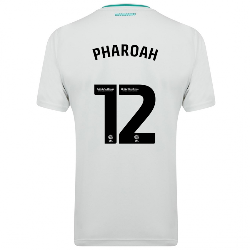 Kinder Sophia Pharoah #12 Weiß Auswärtstrikot Trikot 2023/24 T-Shirt Belgien