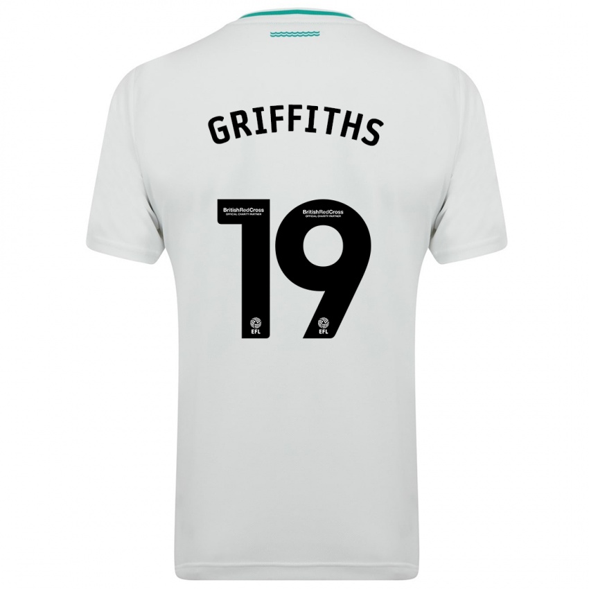 Kinder Alice Griffiths #19 Weiß Auswärtstrikot Trikot 2023/24 T-Shirt Belgien