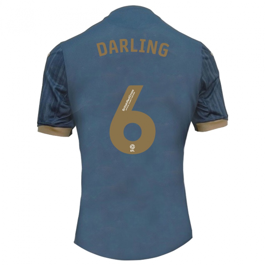 Kinder Harry Darling #6 Dunkles Blaugrün Auswärtstrikot Trikot 2023/24 T-Shirt Belgien