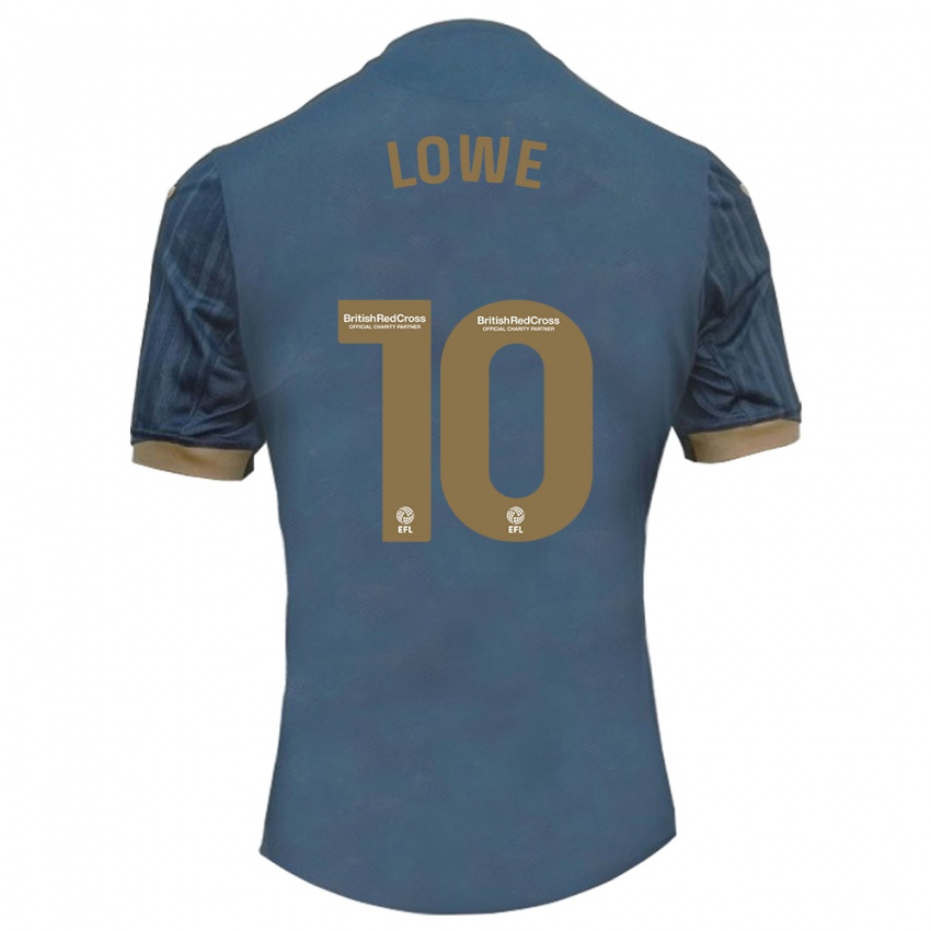 Kinder Jamal Lowe #10 Dunkles Blaugrün Auswärtstrikot Trikot 2023/24 T-Shirt Belgien