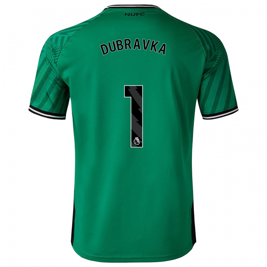 Kinder Martin Dúbravka #1 Grün Auswärtstrikot Trikot 2023/24 T-Shirt Belgien