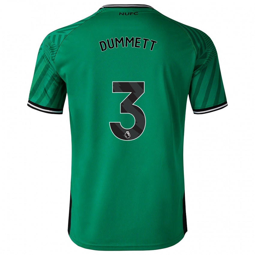 Enfant Maillot Paul Dummett #3 Vert Tenues Extérieur 2023/24 T-Shirt Belgique