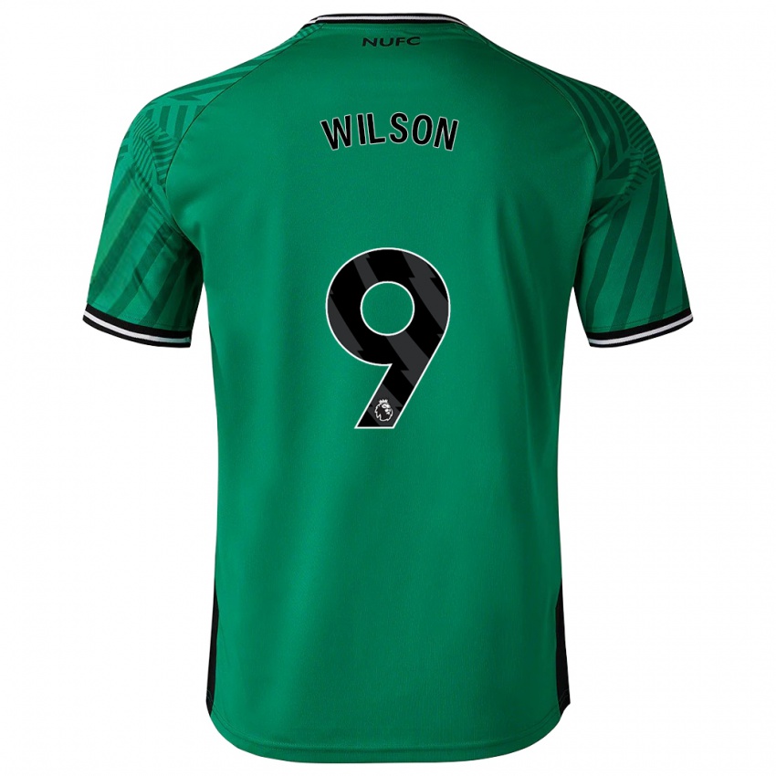 Kinder Callum Wilson #9 Grün Auswärtstrikot Trikot 2023/24 T-Shirt Belgien