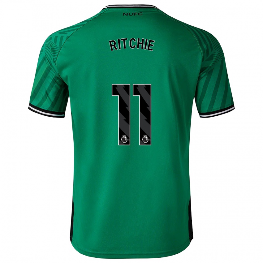 Kinder Matt Ritchie #11 Grün Auswärtstrikot Trikot 2023/24 T-Shirt Belgien
