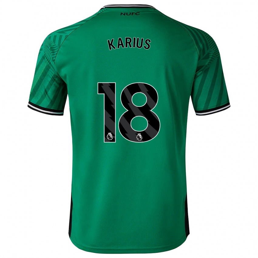 Kinder Loris Karius #18 Grün Auswärtstrikot Trikot 2023/24 T-Shirt Belgien