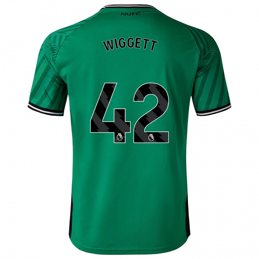 Kinder Charlie Wiggett #42 Grün Auswärtstrikot Trikot 2023/24 T-Shirt Belgien
