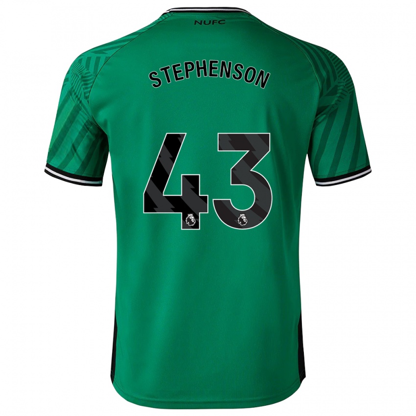 Kinder Dylan Stephenson #43 Grün Auswärtstrikot Trikot 2023/24 T-Shirt Belgien