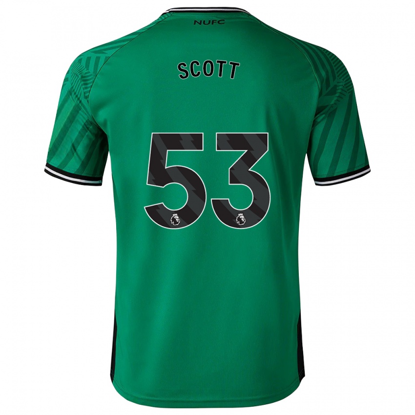 Enfant Maillot Joshua Scott #53 Vert Tenues Extérieur 2023/24 T-Shirt Belgique
