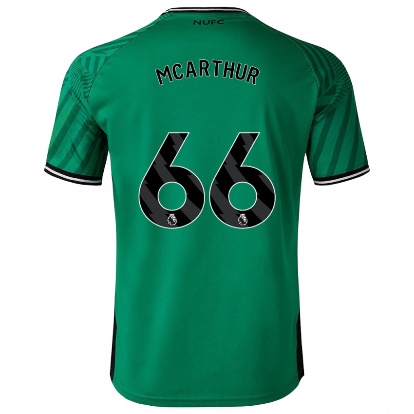 Kinder Charlie Mcarthur #66 Grün Auswärtstrikot Trikot 2023/24 T-Shirt Belgien
