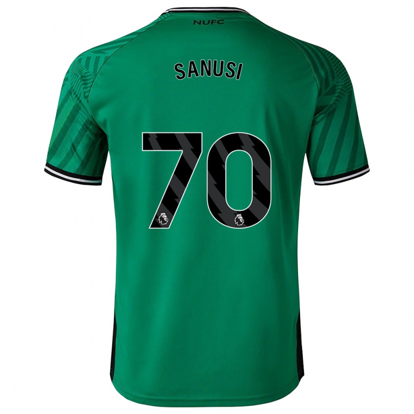 Kinder Trevan Sanusi #70 Grün Auswärtstrikot Trikot 2023/24 T-Shirt Belgien