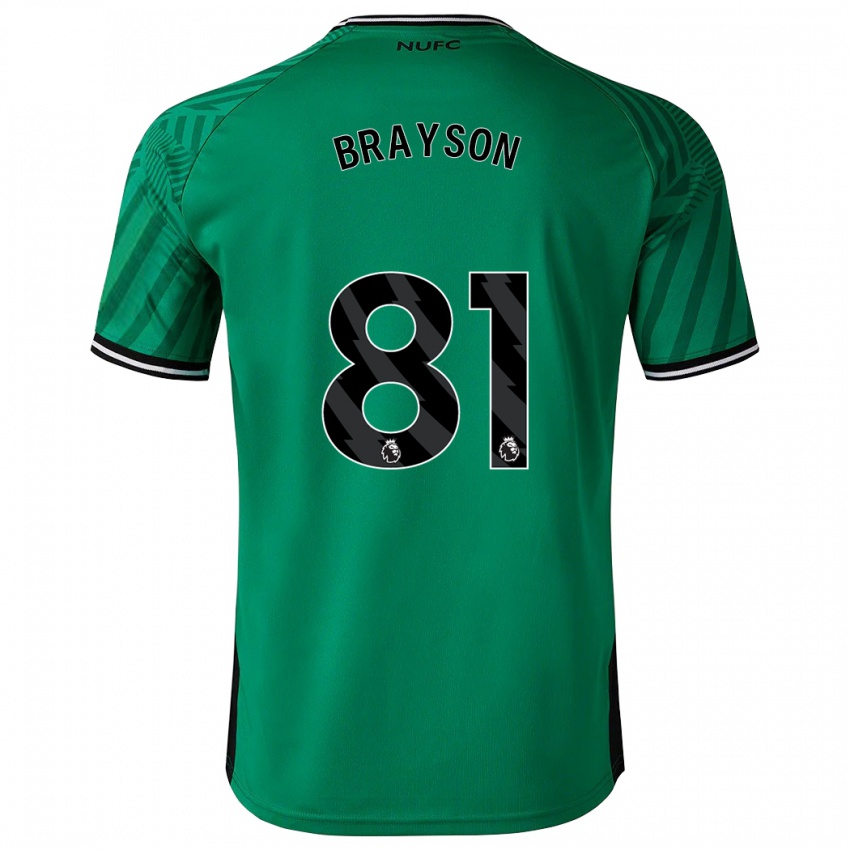 Kinder Joe Brayson #81 Grün Auswärtstrikot Trikot 2023/24 T-Shirt Belgien