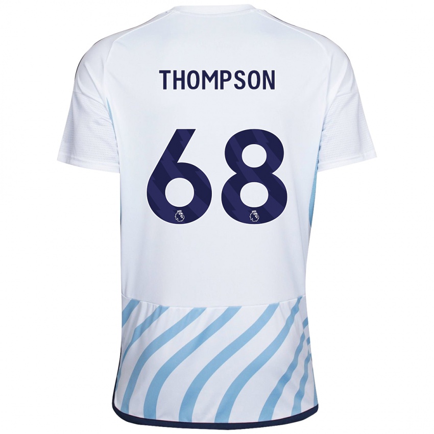 Kinder Jack Thompson #68 Weiß Blau Auswärtstrikot Trikot 2023/24 T-Shirt Belgien