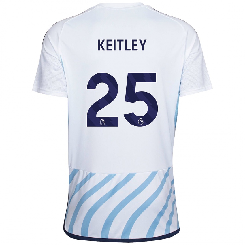Kinder Alice Keitley #25 Weiß Blau Auswärtstrikot Trikot 2023/24 T-Shirt Belgien