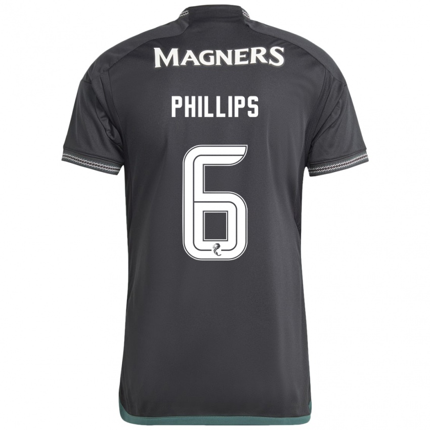 Kinder Nathaniel Phillips #6 Schwarz Auswärtstrikot Trikot 2023/24 T-Shirt Belgien