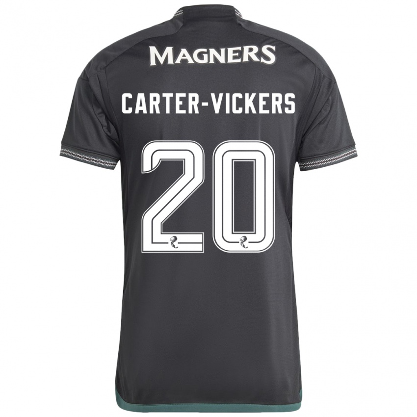Kinder Cameron Carter-Vickers #20 Schwarz Auswärtstrikot Trikot 2023/24 T-Shirt Belgien