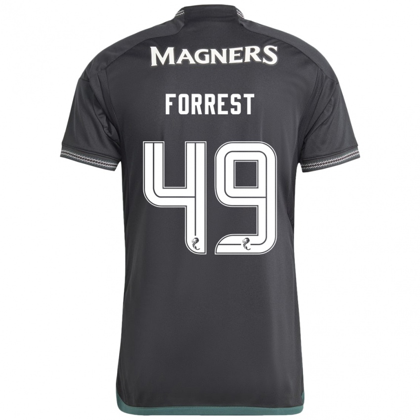 Kinder James Forrest #49 Schwarz Auswärtstrikot Trikot 2023/24 T-Shirt Belgien