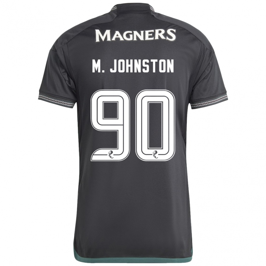 Kinder Mikey Johnston #90 Schwarz Auswärtstrikot Trikot 2023/24 T-Shirt Belgien