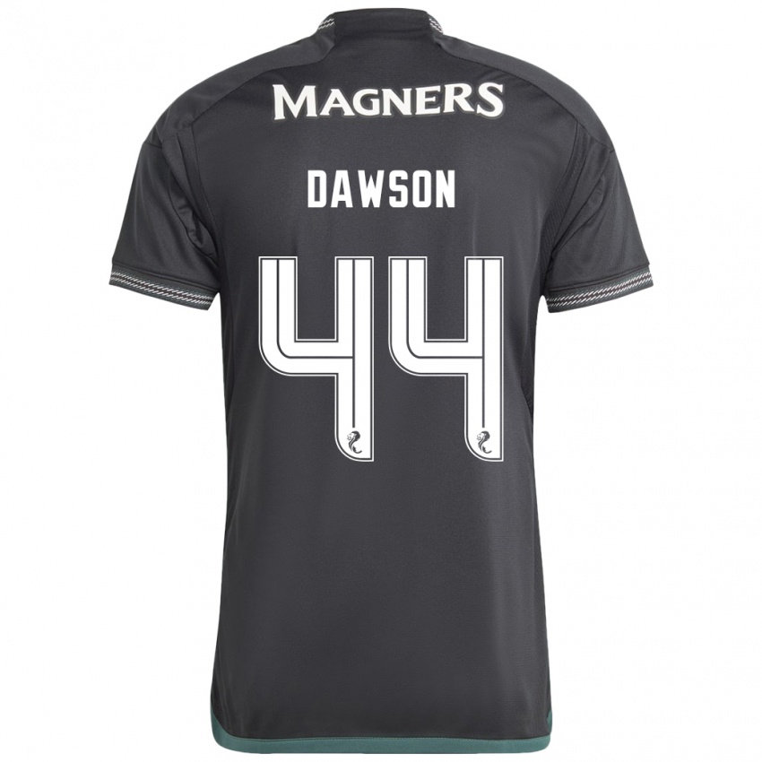 Kinder Joey Dawson #44 Schwarz Auswärtstrikot Trikot 2023/24 T-Shirt Belgien