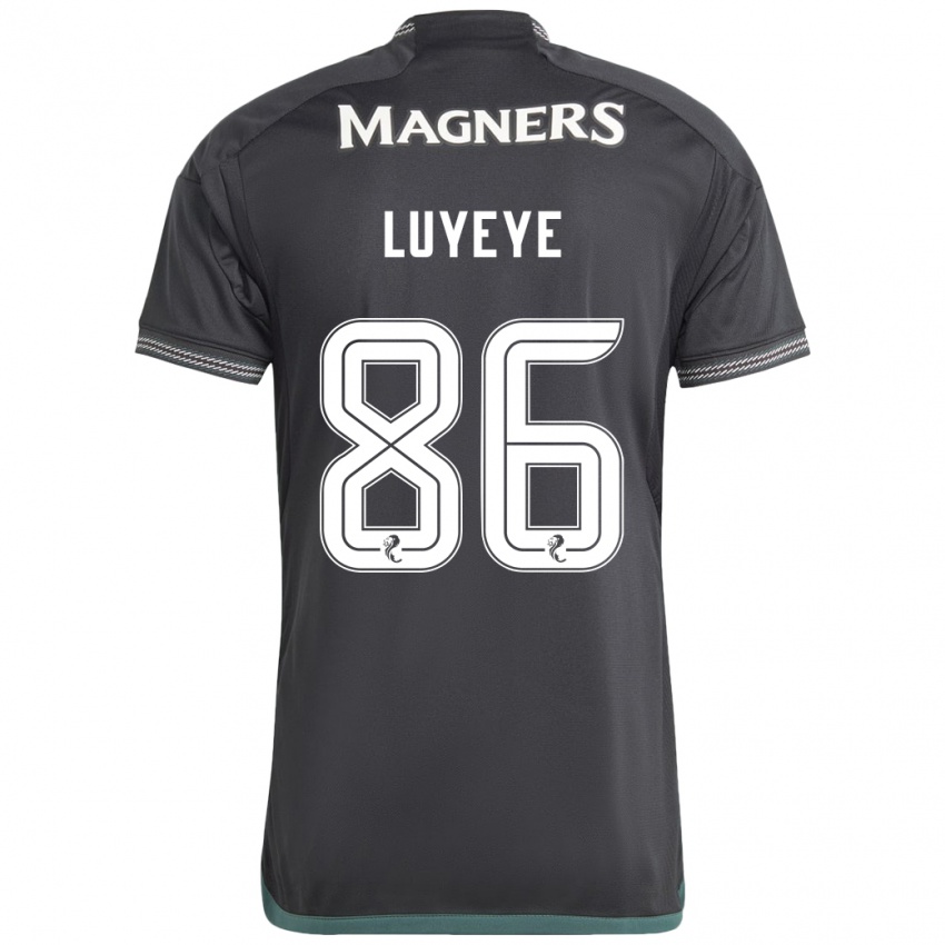 Kinder Benny-Jackson Luyeye #86 Schwarz Auswärtstrikot Trikot 2023/24 T-Shirt Belgien