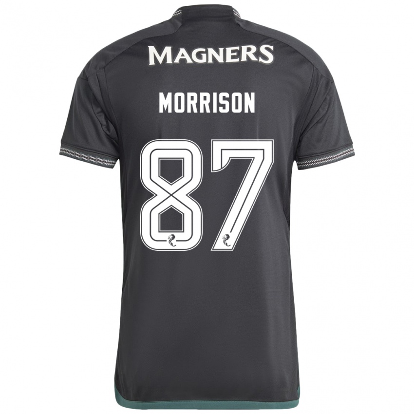 Kinder Joe Morrison #87 Schwarz Auswärtstrikot Trikot 2023/24 T-Shirt Belgien