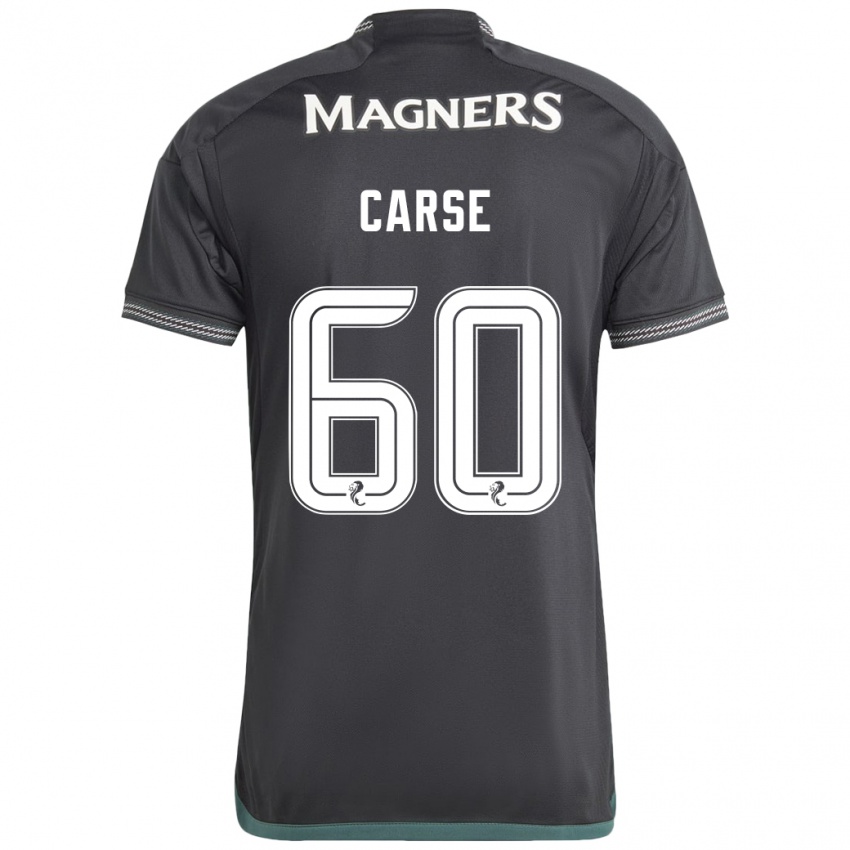 Kinder Mackenzie Carse #60 Schwarz Auswärtstrikot Trikot 2023/24 T-Shirt Belgien