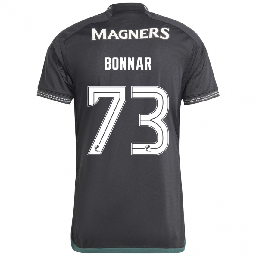 Kinder Jude Bonnar #73 Schwarz Auswärtstrikot Trikot 2023/24 T-Shirt Belgien