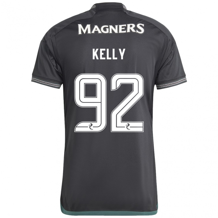 Kinder Daniel Kelly #92 Schwarz Auswärtstrikot Trikot 2023/24 T-Shirt Belgien