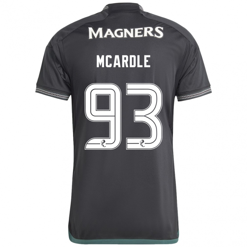 Kinder Sean Mcardle #93 Schwarz Auswärtstrikot Trikot 2023/24 T-Shirt Belgien