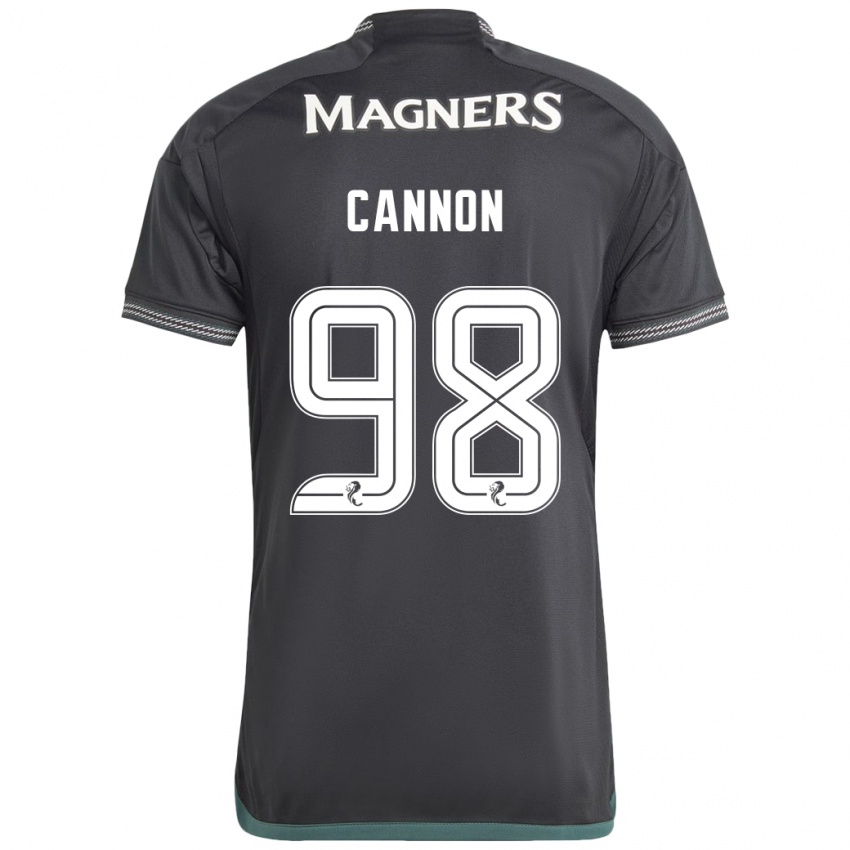 Kinder Aidan Cannon #98 Schwarz Auswärtstrikot Trikot 2023/24 T-Shirt Belgien