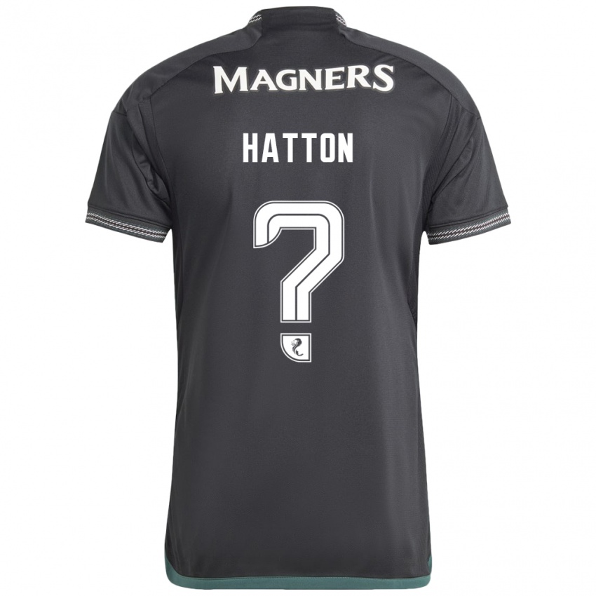 Kinder Thomas Hatton #0 Schwarz Auswärtstrikot Trikot 2023/24 T-Shirt Belgien