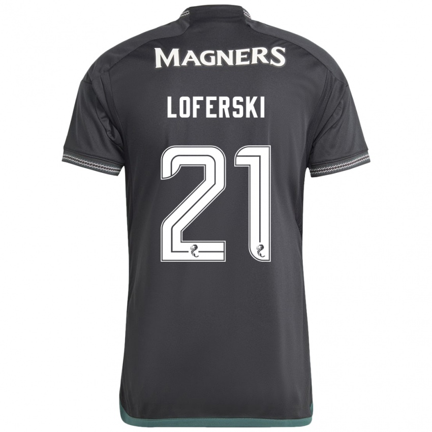 Kinder Kit Loferski #21 Schwarz Auswärtstrikot Trikot 2023/24 T-Shirt Belgien
