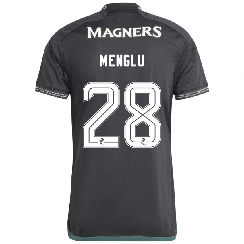 Kinder Shen Menglu #28 Schwarz Auswärtstrikot Trikot 2023/24 T-Shirt Belgien