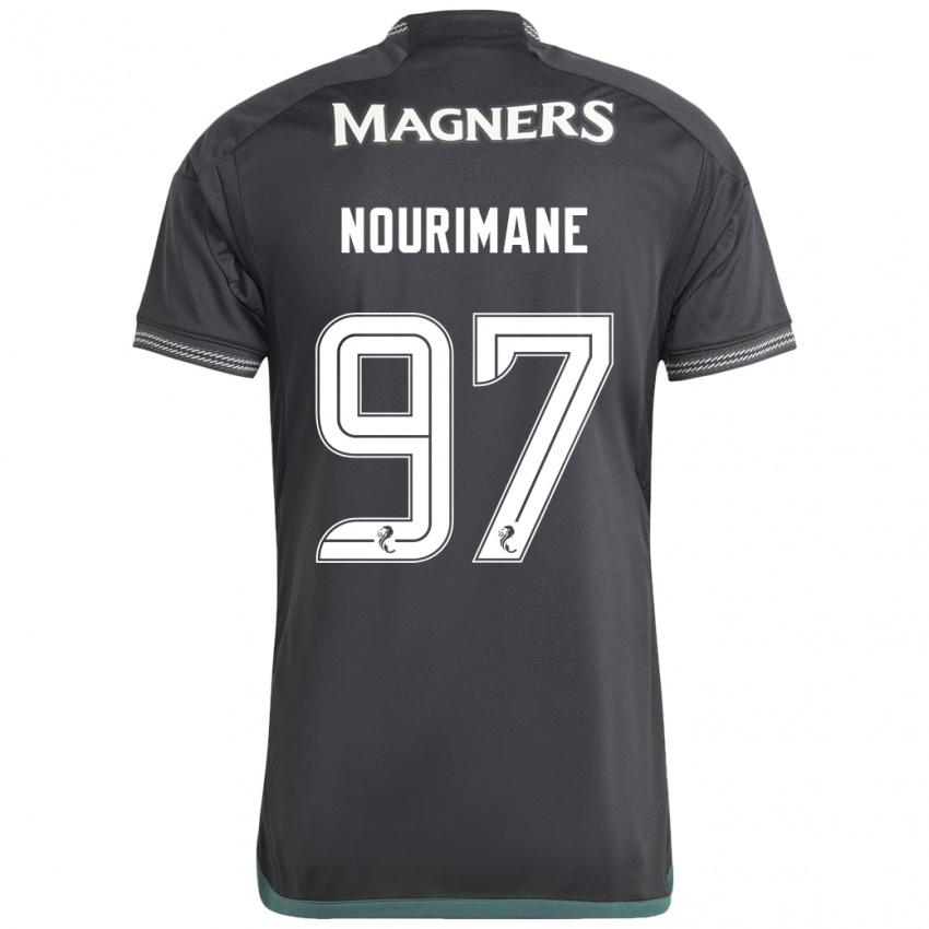 Kinder Addi Nourimane #97 Schwarz Auswärtstrikot Trikot 2023/24 T-Shirt Belgien